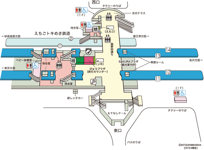 上越妙高駅構内図