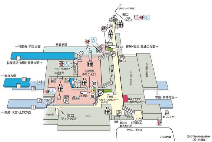 熊谷駅構内図