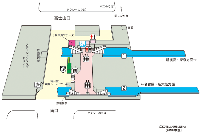 新富士駅構内図