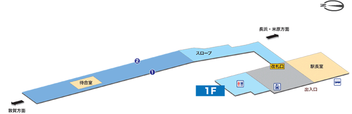 余呉駅構内図