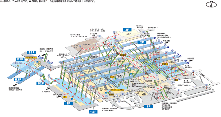 大阪駅構内図