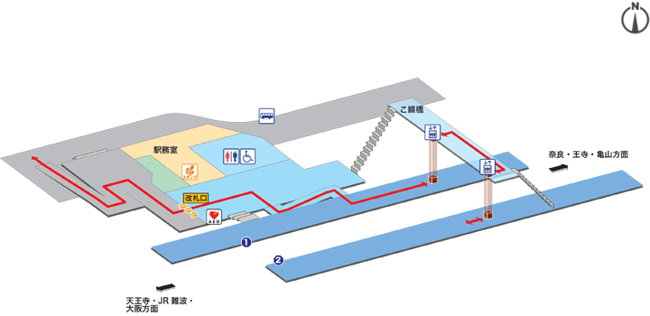 三郷駅構内図