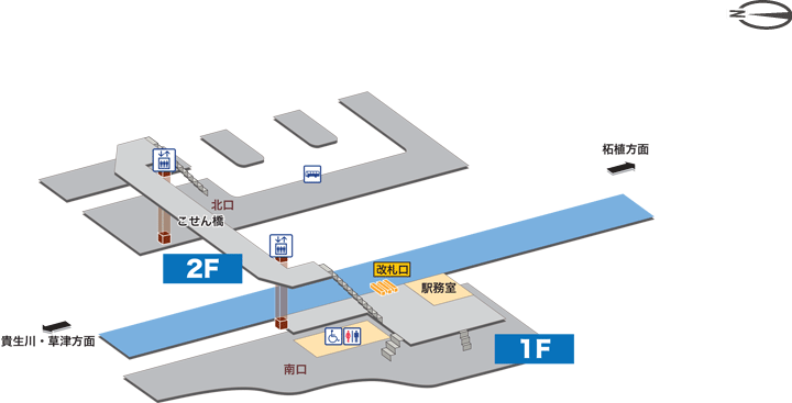 寺庄駅構内図