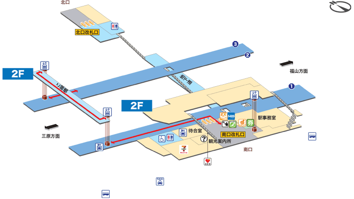 尾道駅構内図