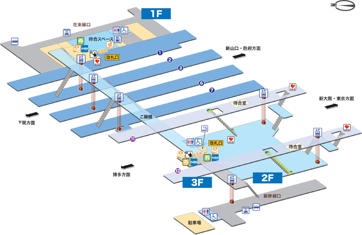 厚狭駅構内図