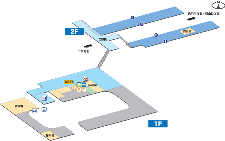 幡生駅構内図