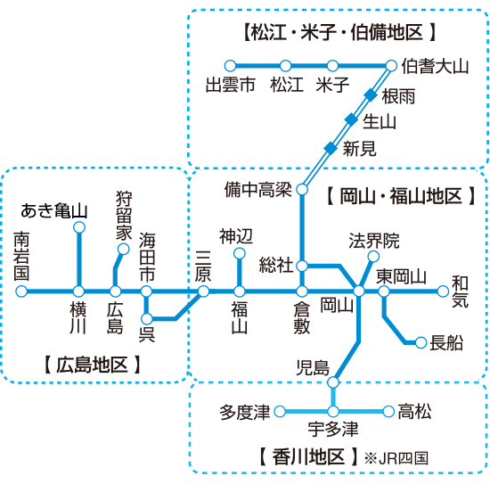 ICOCAエリアの図