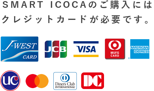 SMART IaCOCAのご購入にはクレジットカードが必要です。