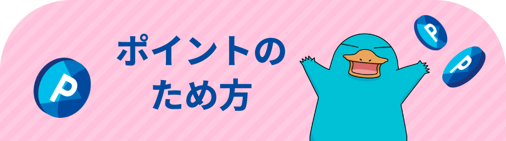 ポイントのため方