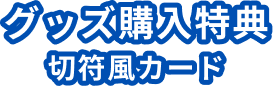グッズ購入特典切符風カード
