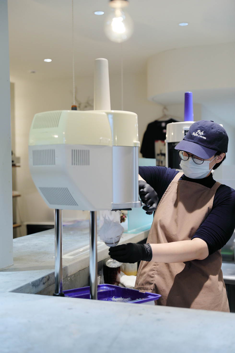 興福寺ゆかりの場所から取れた橘を使った限定カキ氷セット