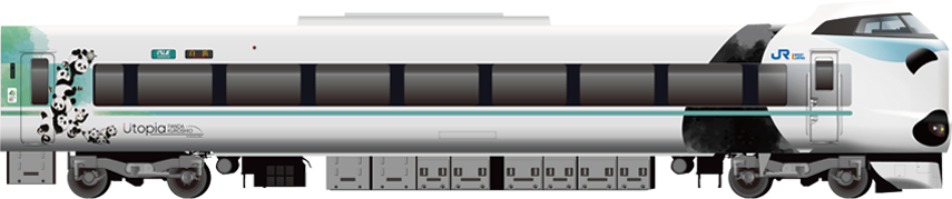 写真：パンダくろしお「Utopia Smile トレイン」の車体ラッピング画像（6号車）