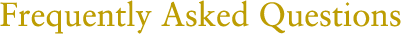 Frequently Asked Questions