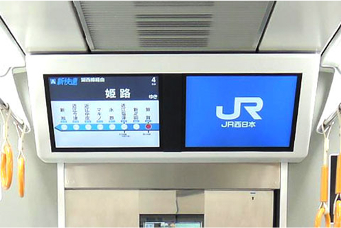 異常時案内用ディスプレイの写真