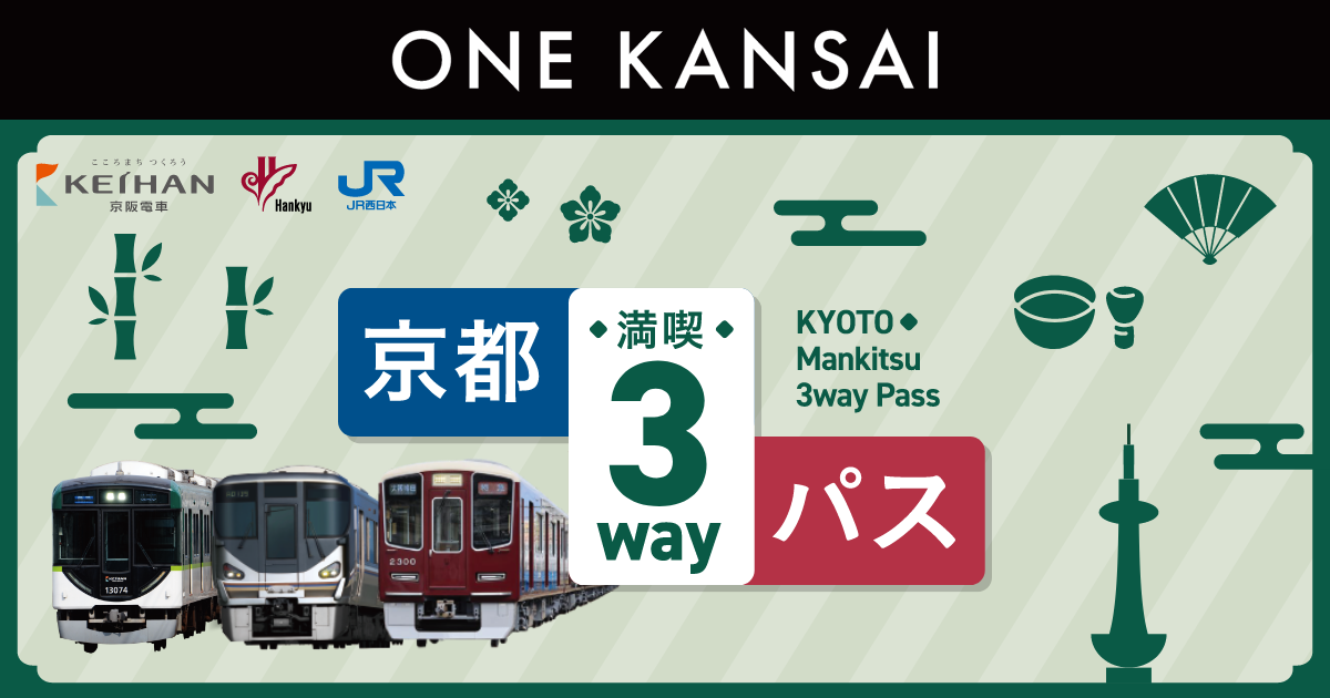 ONE KANSAI 京都満喫3wayパス｜トクトクきっぷ：JRおでかけネット