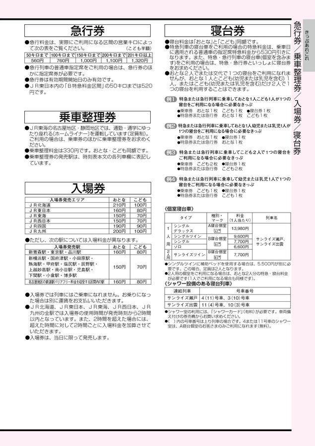 2026年6月号】JR西日本 きっぷのルール