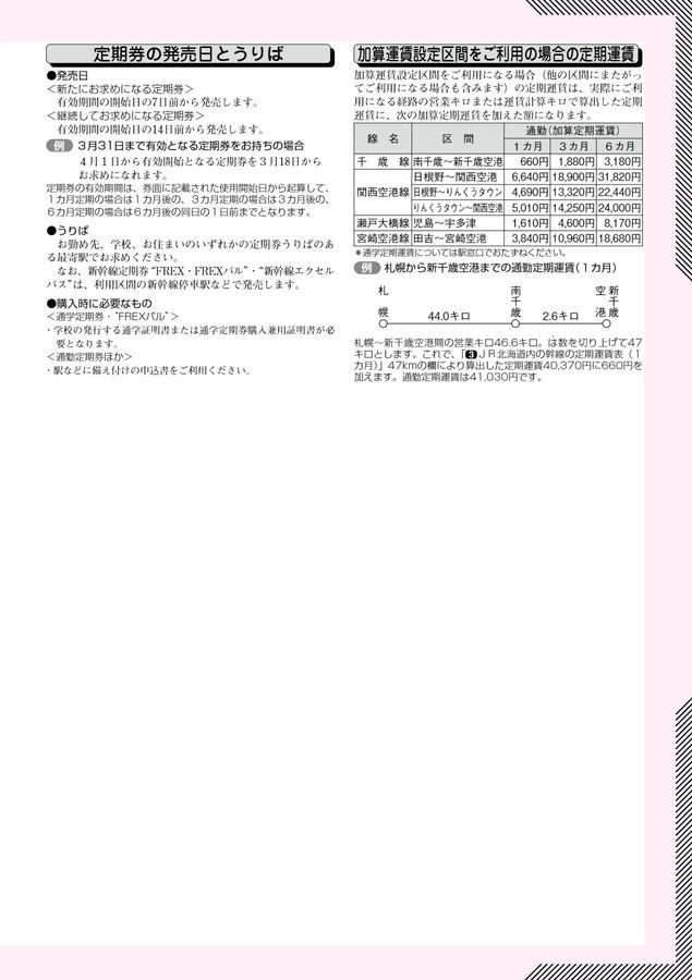 2026年10月号】JR西日本 きっぷのルール
